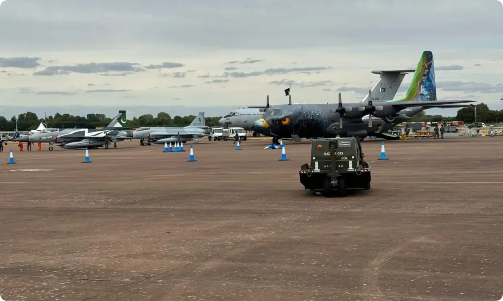  JF-17「雷電」Block III 戰鬥機。 圖：翻攝自《騰訊新聞》 