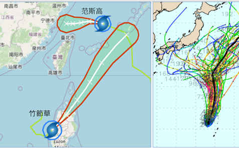 雙颱風「藤原效應」繞行台灣！專家：週日前全台慎防大雨