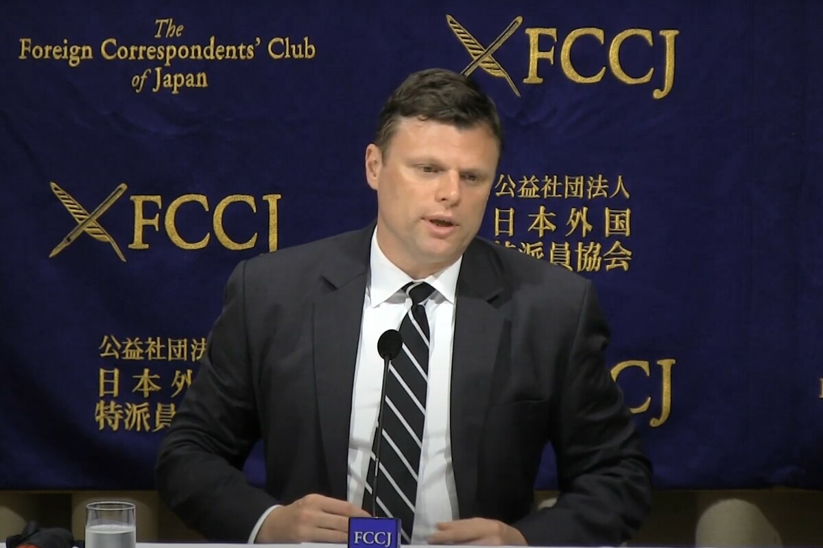  前美國國務院資深顧問惠頓（Christian Whiton）近日撰文批評賴清德政府錯誤對美外交政策，讓台灣失去川普政府信任。 圖：翻攝自公益社團法人日本外國特派員協會YT 