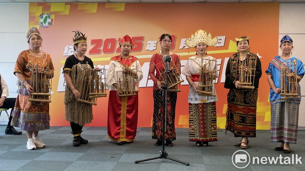  印尼竹韻揚聲樂團表演。 圖：高逸帆／攝 