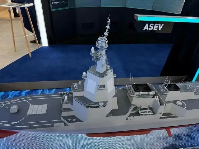  日本ASEV驅逐艦模型。 圖：翻攝自 騰訊網 