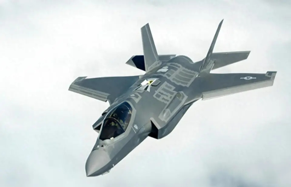  F-35A戰機。 圖：翻攝自 騰訊新聞@矚望雲霄 