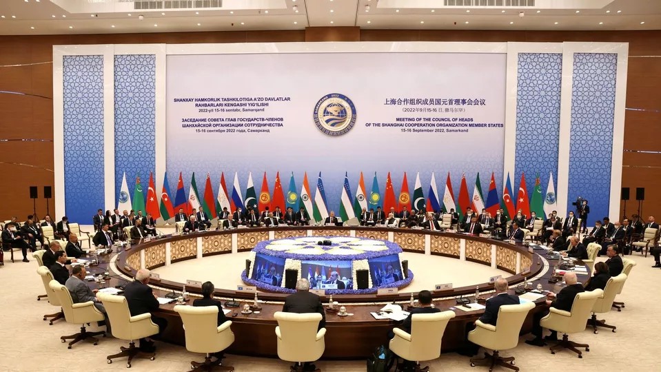 上海合作組織元首理事會會議。圖：翻攝自上海合作組織官方網站