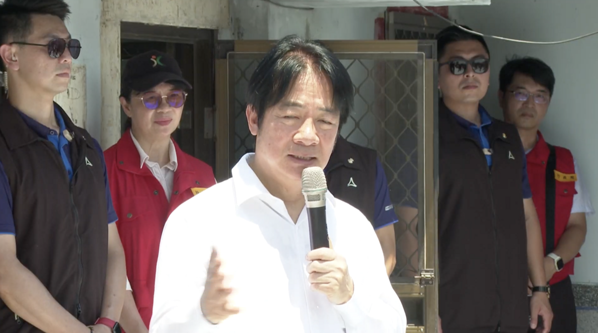  賴清德說明重建狀況。 圖：總統府提供 