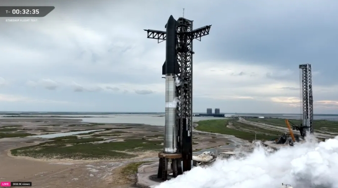  SpaceX 的星艦發射。(資料照片) 圖 : 直播影片截圖 