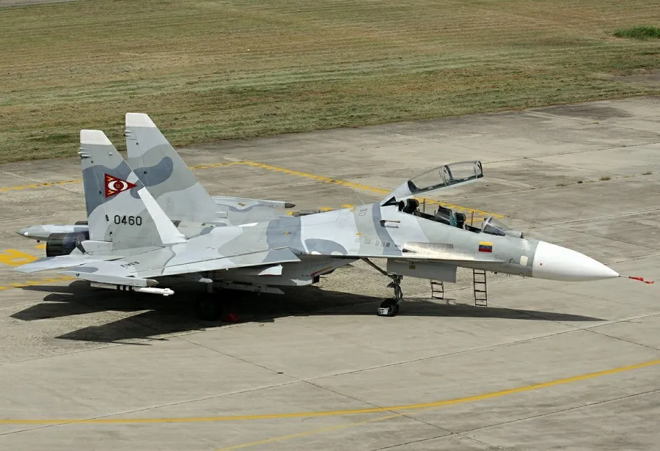 Su-30 戰機。 圖：翻攝自騰訊新聞@零度 