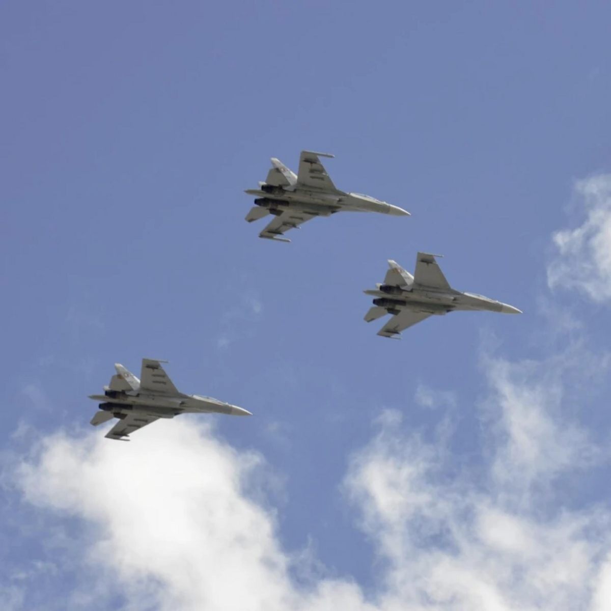  Su-30 戰機。 圖：翻攝自騰訊新聞@零度 