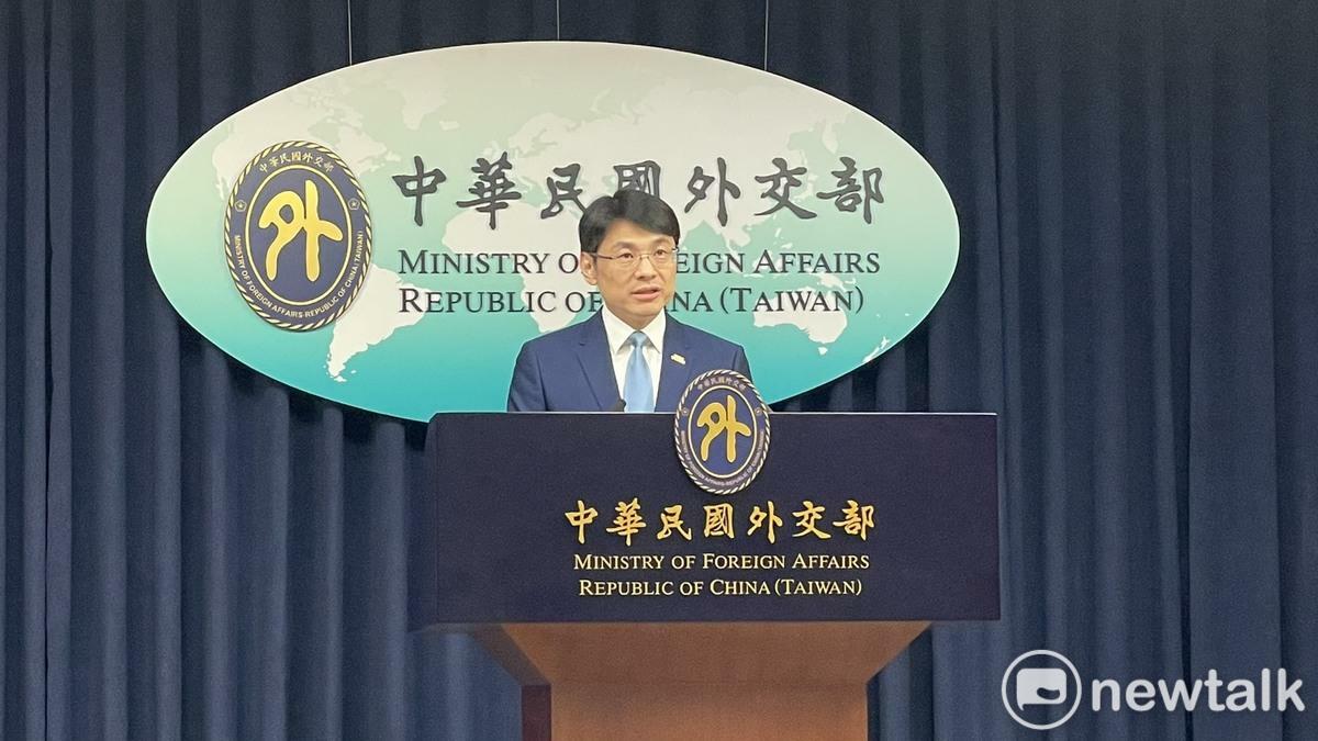  外交部發言人蕭光偉表示，中國外交人員戰狼般的言行舉止，凸顯其恣意妄為的霸權心態。 圖：高逸帆／攝 
