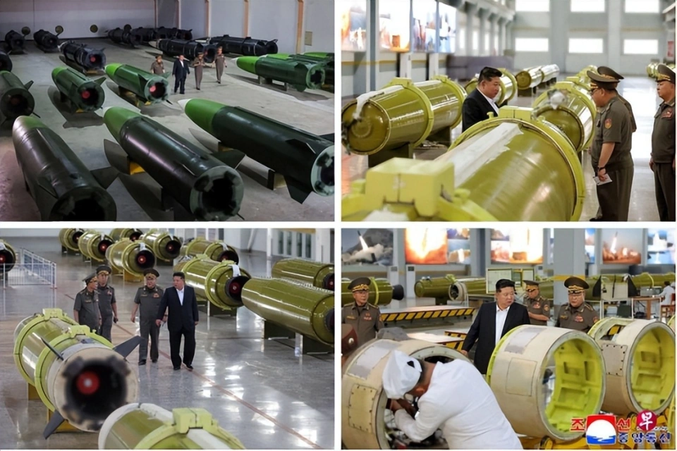  金正恩赴中前夕先行前往軍工廠視察。 圖：翻攝自騰訊新聞@普林斯在平壤 