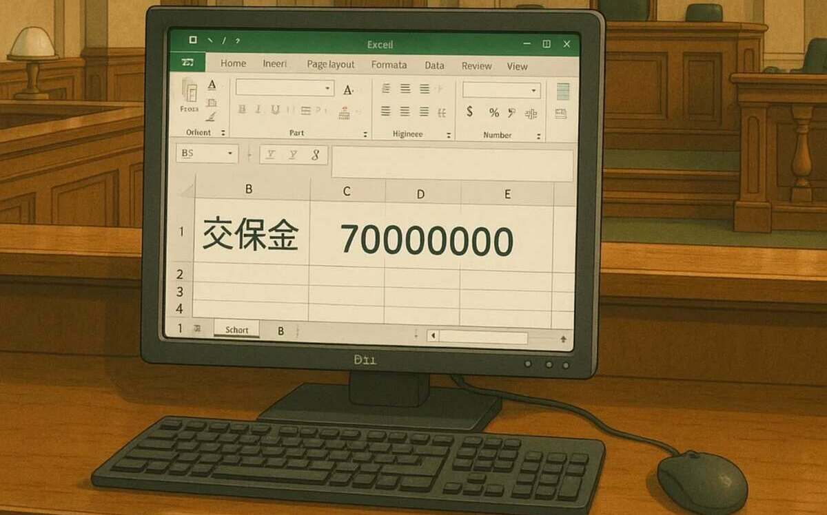 一圖酸爆！Excel「交保金70000000」 要北檢點收釋放柯文哲