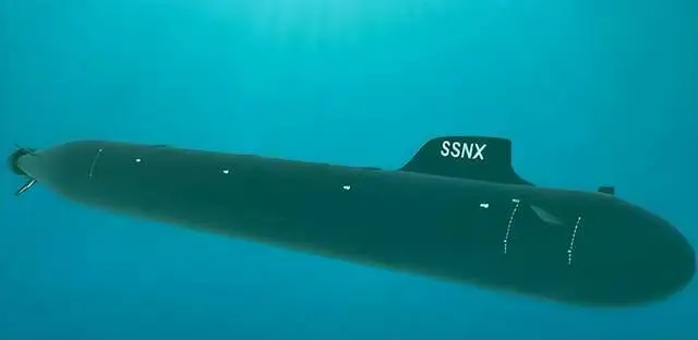  美國新一代攻擊核潛艦SSNX。 圖：翻攝自 騰訊新聞@海事先鋒 
