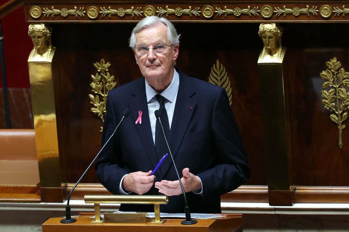  米歇爾·巴尼耶（Michel Barnier）曾在2024年9月至12月擔任為期三個月的法國總理。 圖：翻攝自 X 