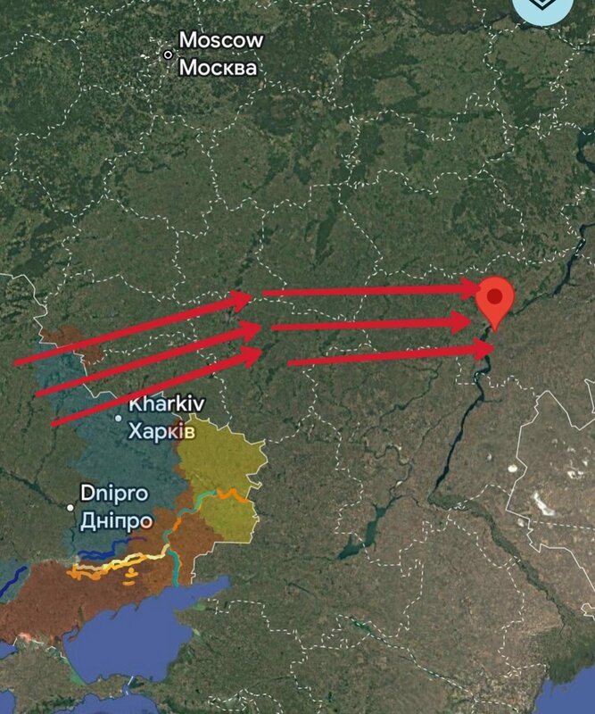 烏克蘭神風無人機突襲薩拉托夫州恩格斯戰略航空基地，當地民眾聽見數起震耳爆炸聲。 圖:翻攝自X帳號@TheWarAction