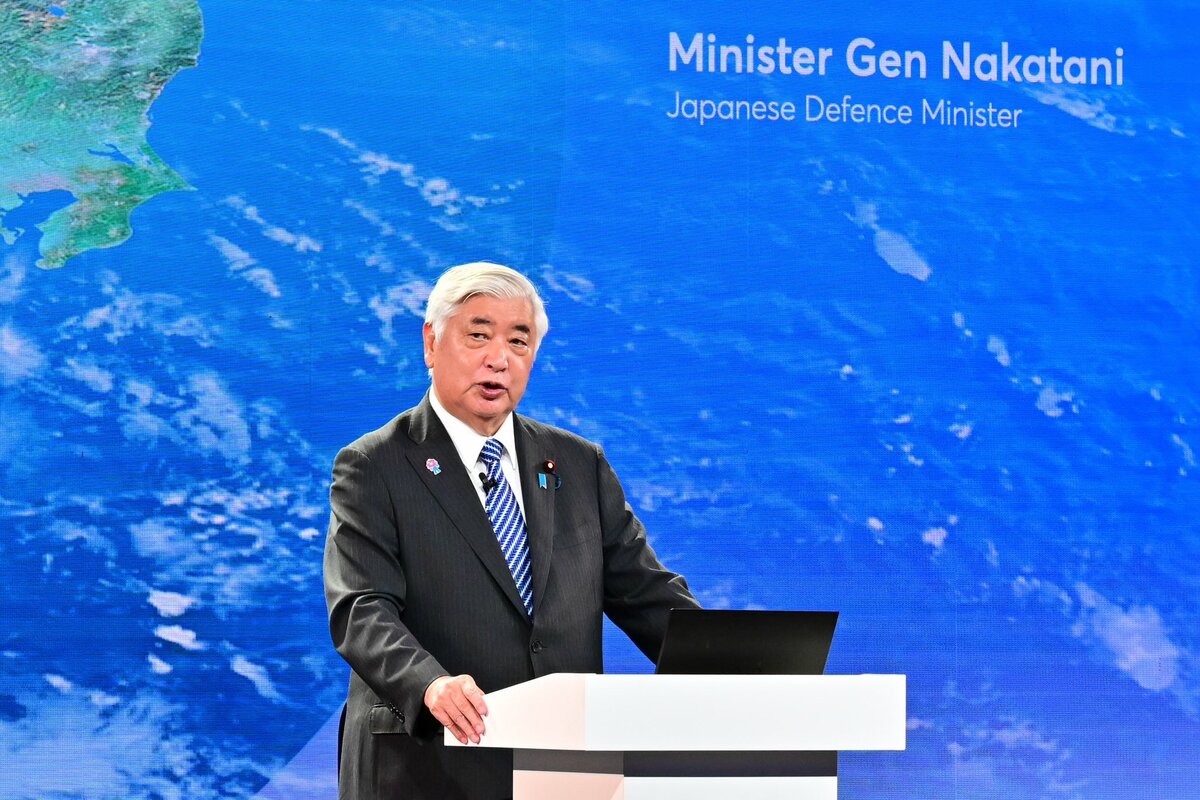  日本防衛大臣中谷元 圖：翻攝自日本防衛省•自衛隊的X 