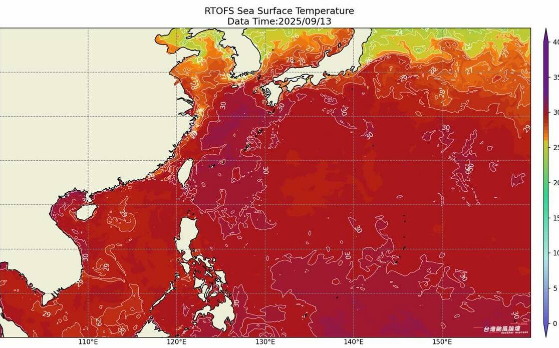 不只陸地熱爆！台日海溫「紅通通」專家：下週起颱風逐漸活躍