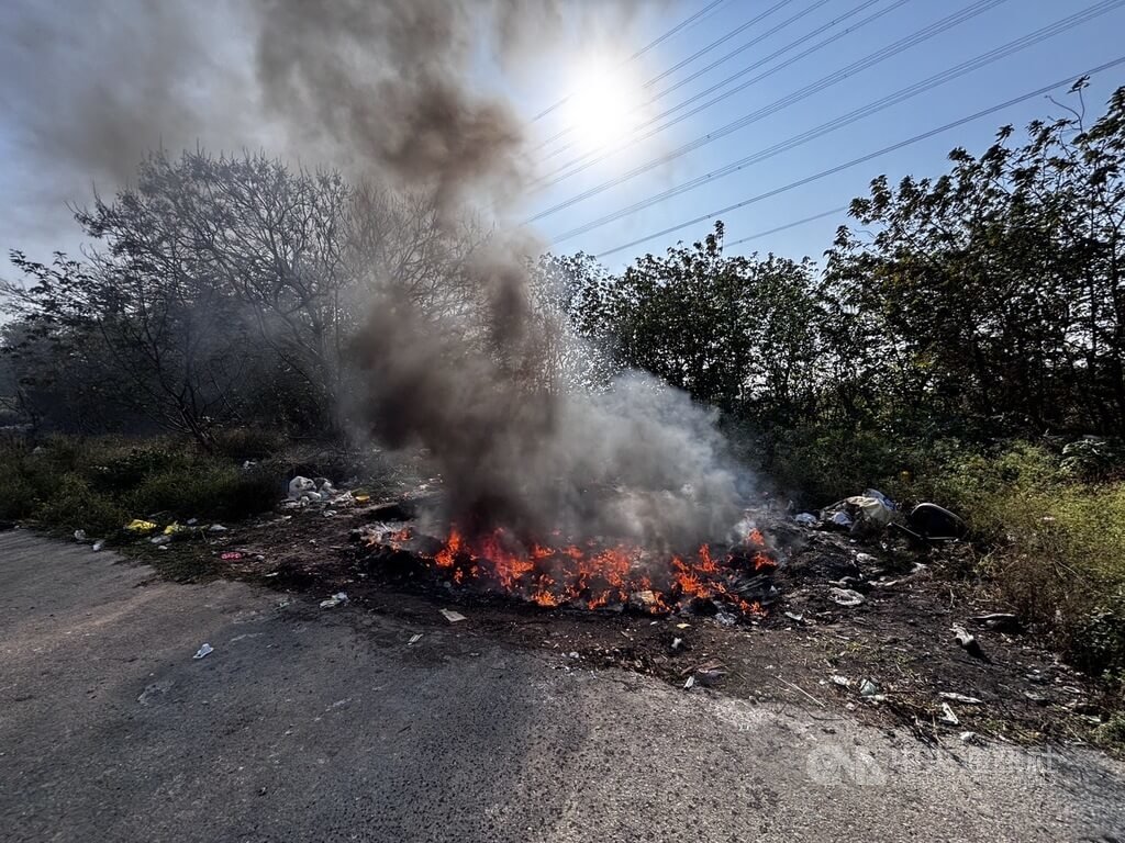 AI偵測空污異常  台中男非法焚燒廢棄物遭查獲