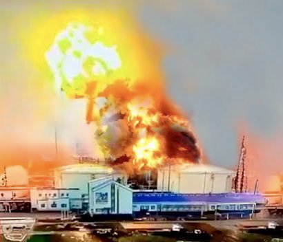  俄國第二大煉油廠「基里希煉油廠」（Kirishi Oil Refinery）遭到烏克蘭無人機攻擊，該廠佔俄羅斯煉油總產能 6% 。 圖：翻攝自@Biz_Ukraine_Mag 
