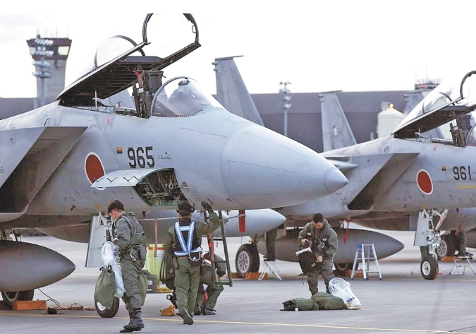  日本自衛隊J-15 ( F-15J ) 戰鬥機。 圖 : 翻攝自環球網 