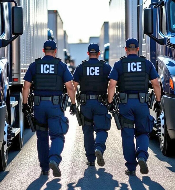  川普重用的移民與海關執法局（ICE）執法近日引發多起爭議。 圖:翻攝自X帳號@LeavittMedia 