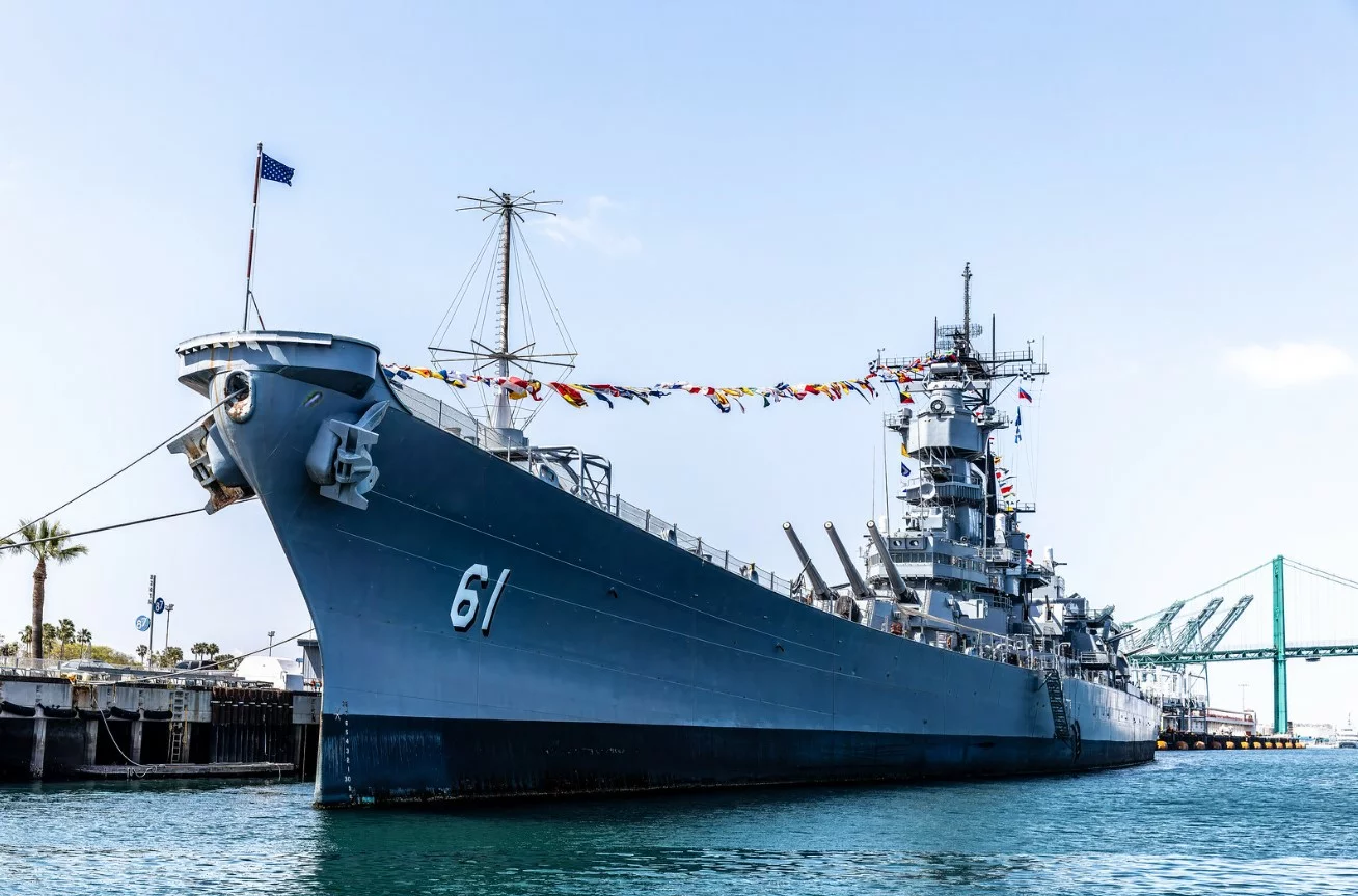 愛荷華號退役後成為博物館艦。圖：翻攝自愛荷華號博物館官網