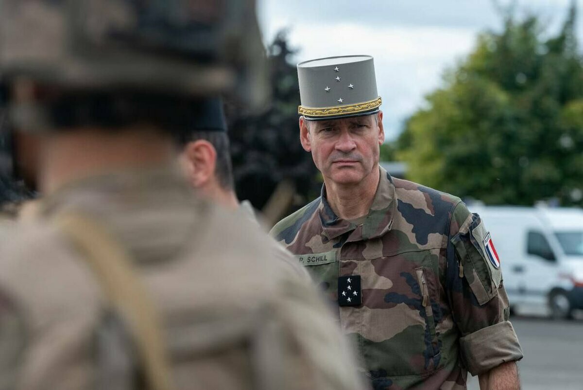  法國陸軍總參謀長施爾（Pierre Schill）公開警告，法軍必須「隨時準備」保護東歐北約盟國。 圖：翻攝自 X 