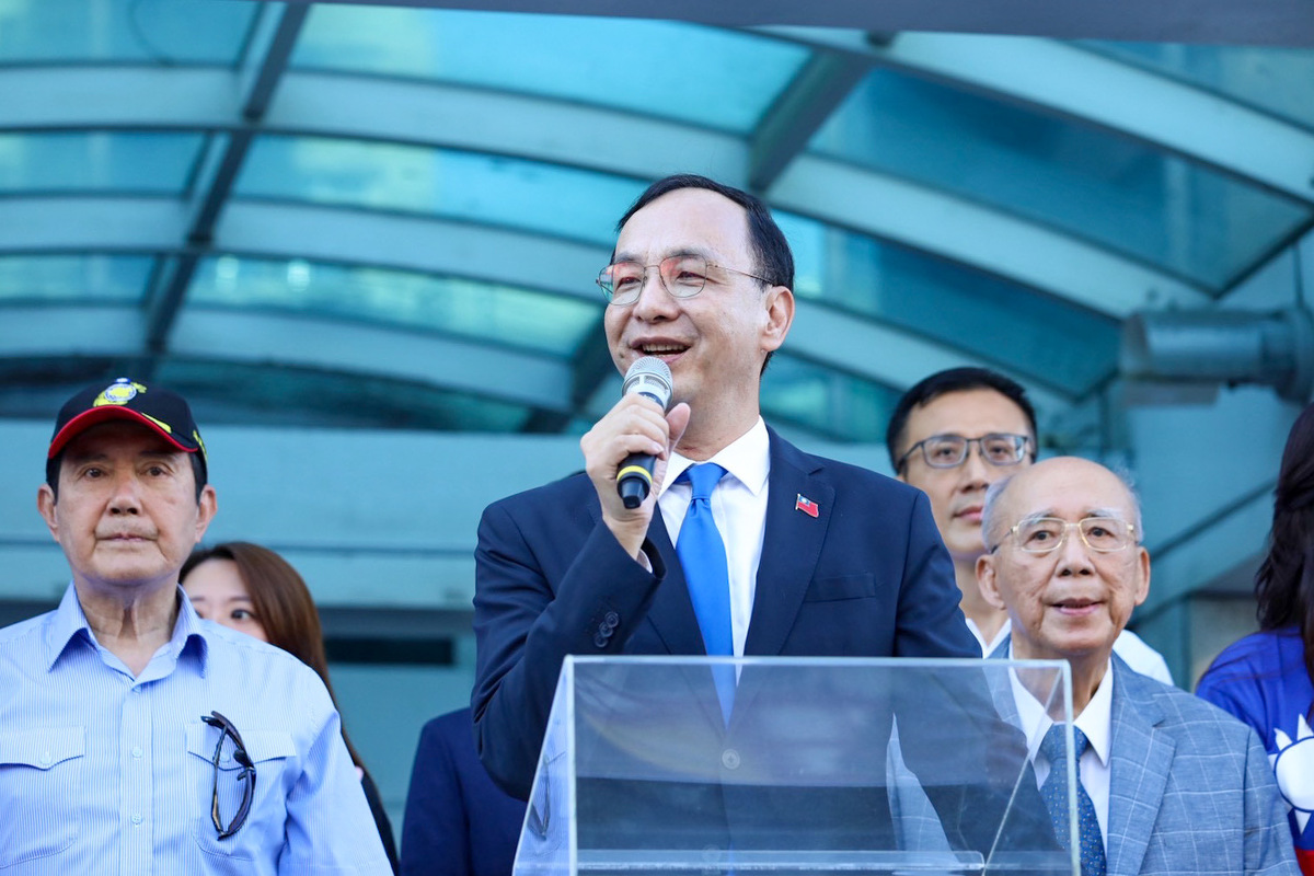  國民黨主席朱立倫說，讓兩岸持續交流與對話，是國民黨重要的立場。 圖：國民黨提供 