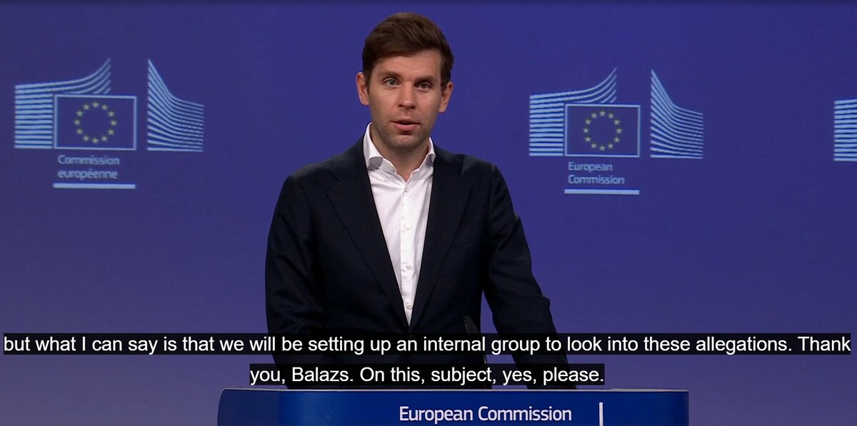  歐盟發言人尤瓦里（Balázs Ujvári）表示：「任何針對歐盟機構的間諜行為都必須嚴肅看待。」 圖：翻攝自 X 