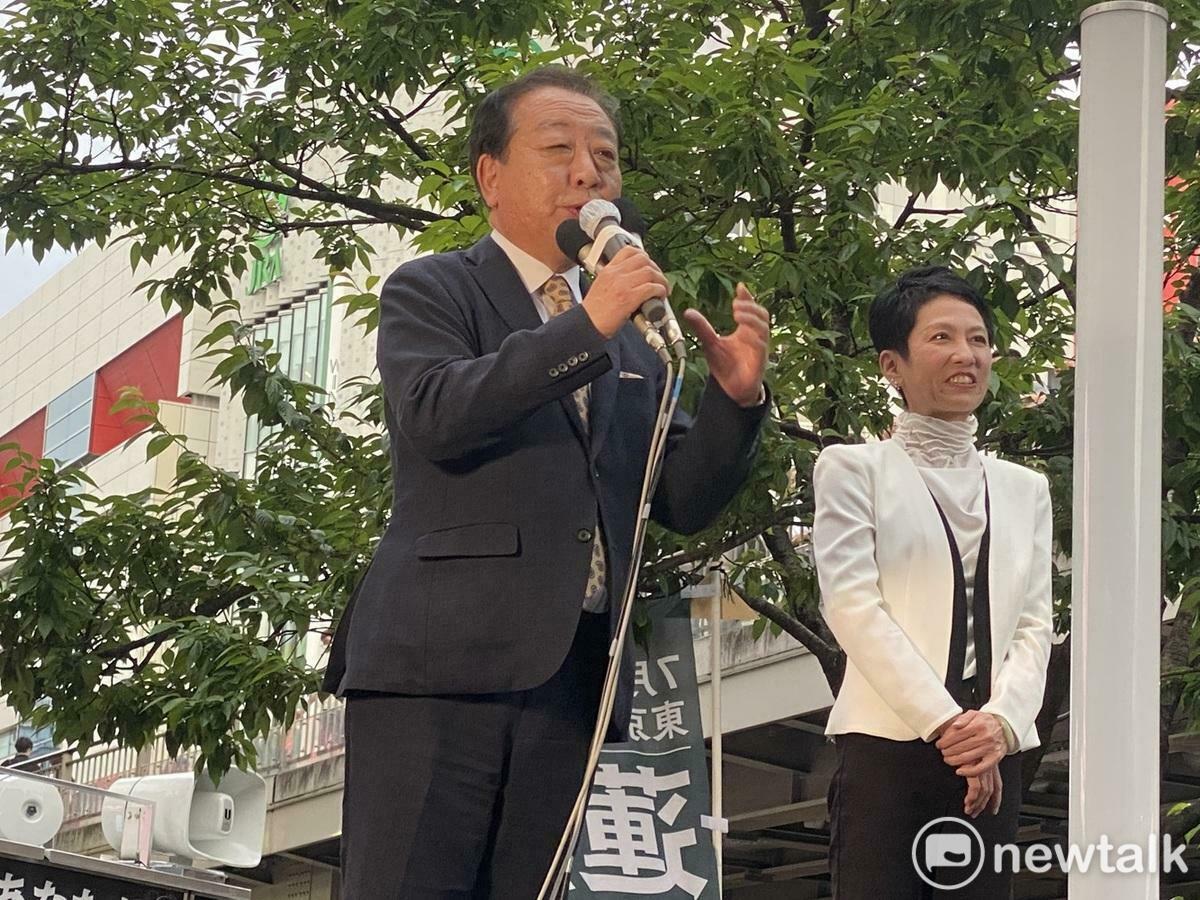  挺蓮舫及曾訪台的立憲民主黨黨魁野田佳彥表示願意挺玉木當總理。 圖：劉黎兒攝 