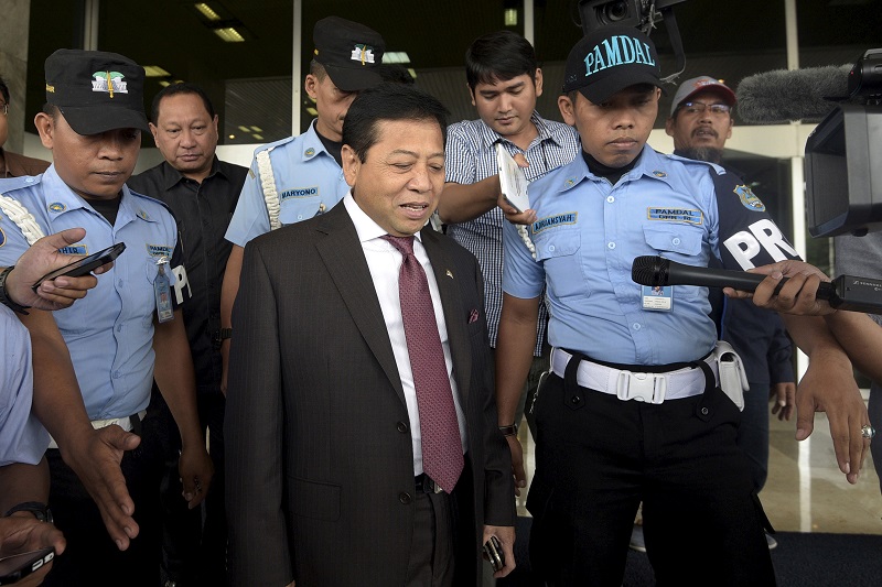 印尼國會議長塞特亞（Setya Novanto）因索賄案遭懲處，16日晚間主動請辭議長一職。圖片來源：達志影像/路透社   